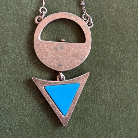 Madewell Brass Geometric Necklace - Picture 3 of 4